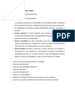 Sectores productivos y agentes económicos