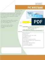 Datasheet PVC Wristband