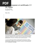 Preparacion para Certificacion C1 en Ingles