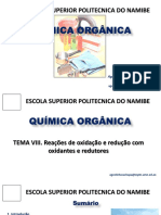 Tema VIII. Reações de Oxidação e Redução Com Oxidantes e Redutores