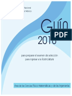 Guia UNAM 2018 Area Ciencias Fisico Matematicas y de Ingenierias PDF