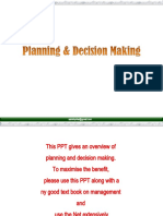 Planning and Decision Making