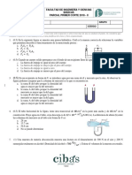 Parcial Conjunto Fundamentos de Fluidos y Termodinámica 2018 2 Corte 1 Versión 2