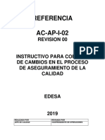 Referencia AC-AP-I-02: Revision 00