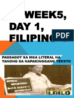 q2, Week 5, Day 1-5, Filipino V