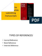 How To Write References While Submitting Manuscripts