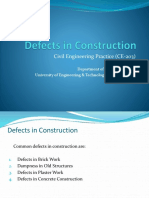 Construction - Defects - PPTX.PPTX Filename UTF-8''6. Construction Defects