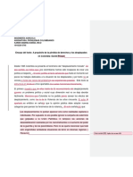 A Propósito de La Perdida de Derechos y Los Desplazados en Colombia