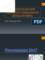 Penyesuaian Diri Remaja Di Lingkungan Sekolah Baru: Oleh: Tri Dewantari, M.PD