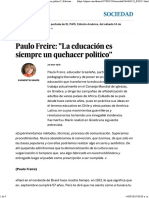 Paulo Freire_ _La Educación Es Siempre Un Quehacer Politico_ _ Edición Impresa _ EL PAÍS
