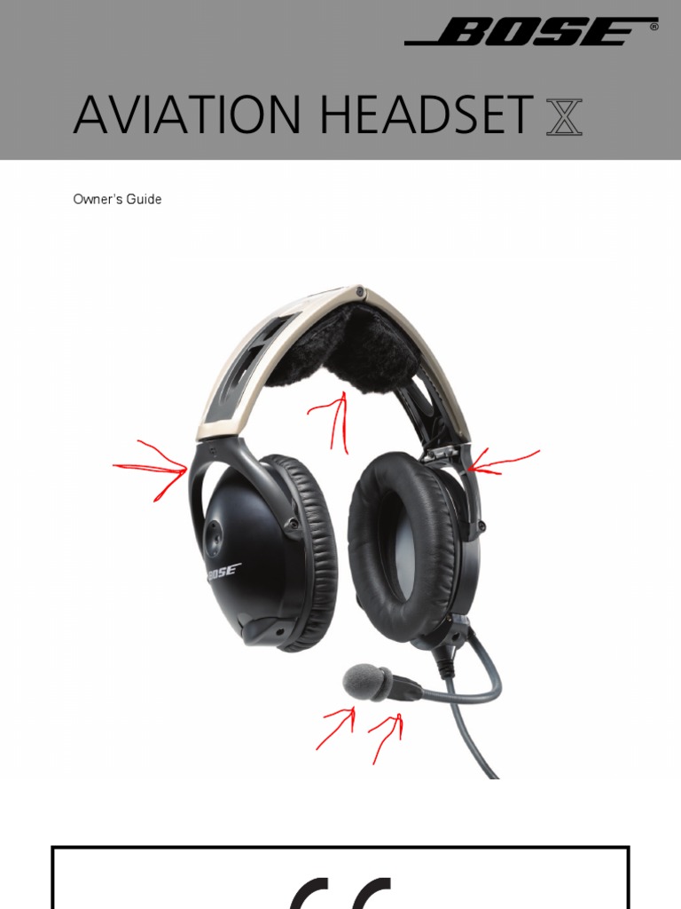 Bose Headset Manual Headphones Electrical Connector