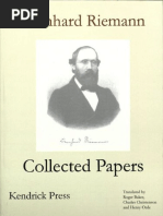 Riemann, Bernhard - Bernhard Riemann Collected Papers-Kendrick Press (2004)