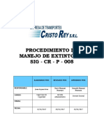 procedimiento de extintores