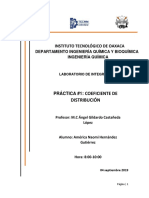 Coeficiente de Distribución. Practica 1