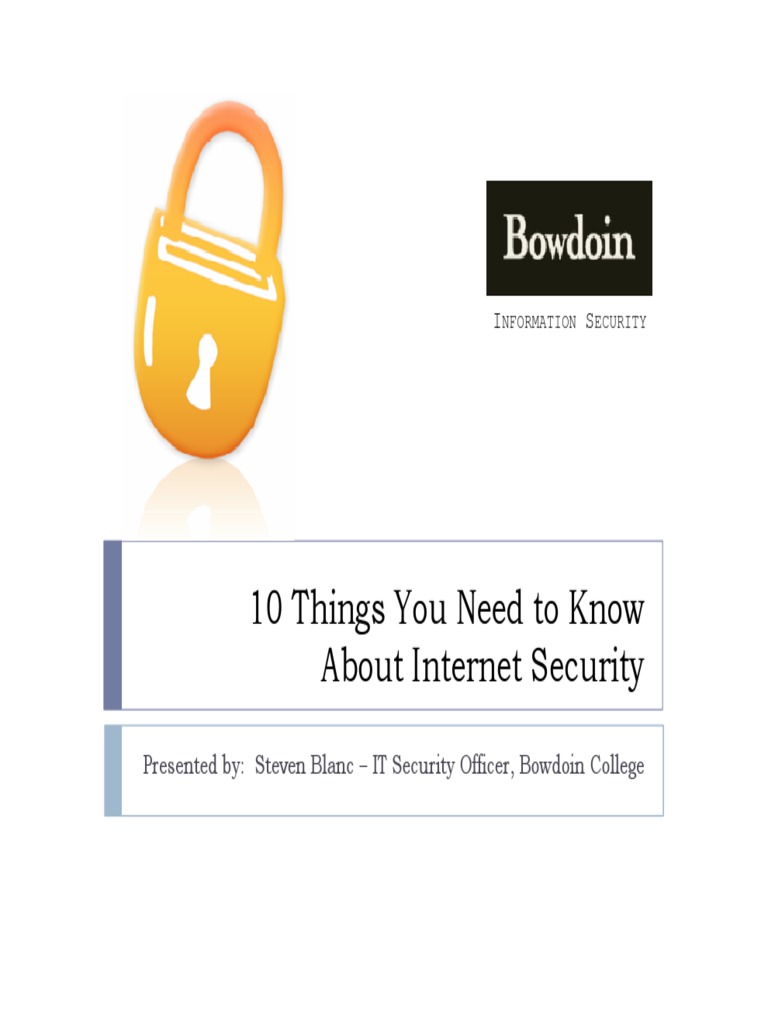 Internet Safety: Protect Yourself Online | PDF | Spyware | Password