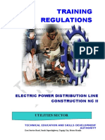 Training Regulations for Electric Power Distribution Line Construction NC II