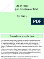 Life of Jesus Teaching On Kingdom of God: Key Stage 1