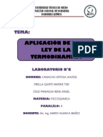 Aplicación de la primera ley de la termodinámica en laboratorio de físicoquímica