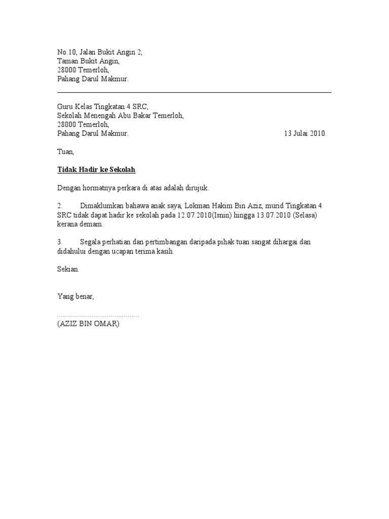 17+ Surat Izin Cuti Kerja Guru Contoh Surat Ide