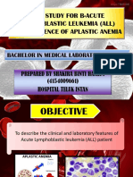CASE STUDY: B-ALL WITH APLASTIC ANEMIA