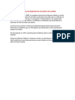 Día de Los Derechos de Los Niños Del Mundo