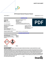 GP Forward General Purpose Cleaner: Safety Data Sheet