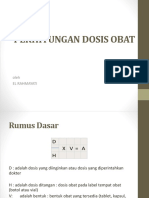 CARA HITUNG DOSIS OBAT YANG AKURAT