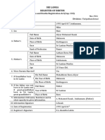 Sri Lanka Register of Births