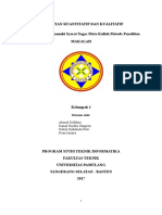 Metode Penelitian Kualitatif dan Kuantitatif