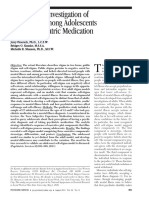 A Qualitative Investigation of Self-Stigma Among Adolescents Taking Psychiatric Medication