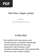 Teks Iklan, Slogan, Poster