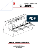 Cizalla Hidraulica c3006 Manual Nargesa