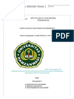 Pendidikan Guru Sekolah Dasar (PGSD) Universitas Hamzanwadi - ARTI FILSAFAT DAN MAKNA PENDIDIKAN PDF