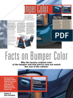 Bumper Color: Facts On Bum Per Color