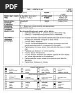 Lesson Plan Year 5 Week 2