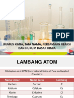 Bab 5 - Rumus Kimia, Tata Nama Dan Hukum Dasar