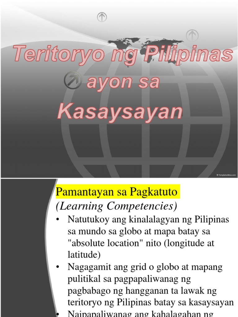 Teritoryo ng Pilipinas ayon sa Kasaysayan