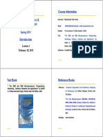 EE2323:Microprocessors & Computer Architecture: Course Information