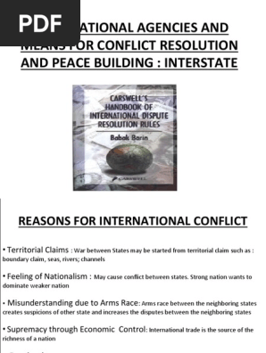 INTER STATE CONFLICT RESOLUTION