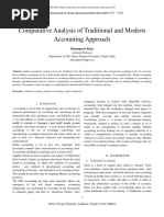 Comparative Analysis of Traditional and Modern Accounting Approach