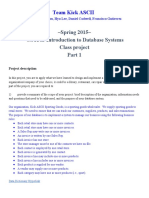 Spring 2015 CST363 Introduction To Database Systems Class Project