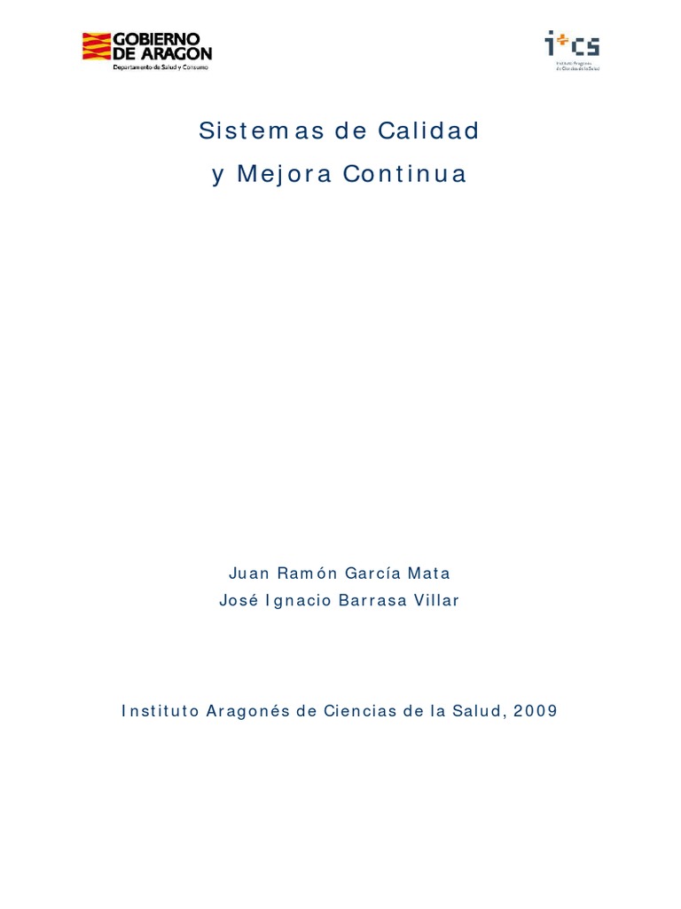 Calidad y Mejora Continua en Salud | PDF | Gestión de la calidad ...