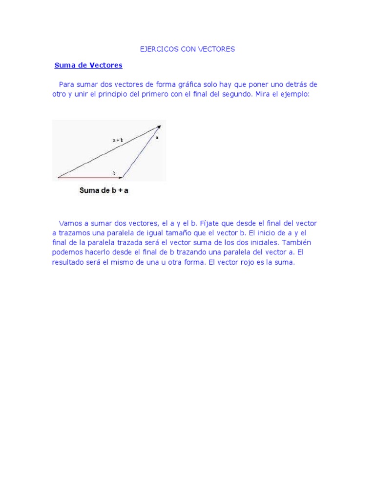 Ejercicios Resueltos de Vectores | PDF | Vector Euclidiano | Seno