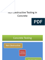 Non Destructive Testing in Concrete