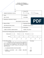 CSC Form 122 D