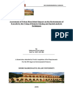 Assessment of Urban Heat Island Impact On The Environment of Karachi by The Using of Remote Sensing and Spatial Analysis Techniques