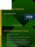 Numerical Methods: Charudatt Kadolkar