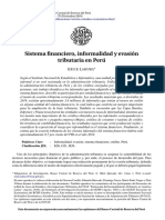 Sistema financiero Informalñidad y evasión tributaria en el Perú.pdf