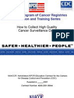 National Program of Cancer Registries Education and Training Series