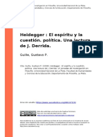 Guille, Gustavo P. (2008) - Heidegger El Espiritu y La Cuestion. Politica. Una Lectura de J. Derrida
